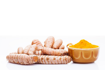 Image showing turmeric on white background