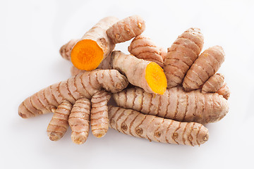 Image showing turmeric on white background