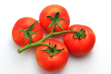 Image showing four tomatoes