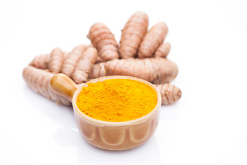 Image showing turmeric on white background