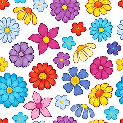 Image showing Seamless background flower theme 7