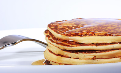 Image showing plate of pancakes