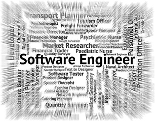 Image showing Software Engineer Shows Employment Mechanics And Employee