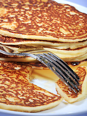 Image showing hot american pancakes