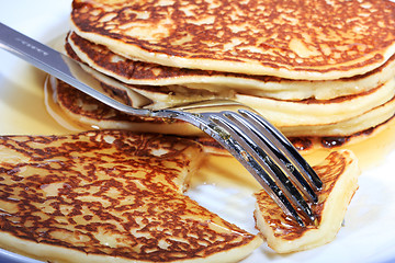 Image showing hot pancakes