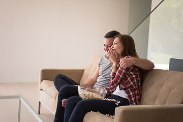 Image showing young handsome couple enjoying free time