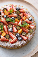 Image showing cakes with fruit and berries
