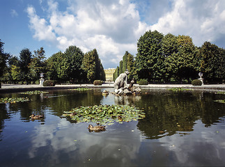 Image showing Fountains in Palace Schonbrunn, Vienna