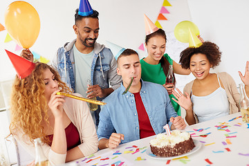 Image showing corporate team celebrating one year anniversary