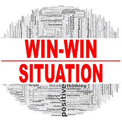 Image showing Win-win situation word cloud.