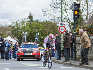 Image showing The Cyclist Lars Ytting Bak - Paris-Nice 2016 