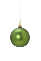 Image showing green christmas ball