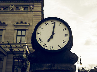 Image showing Vintage looking Ancient clock in Berlin