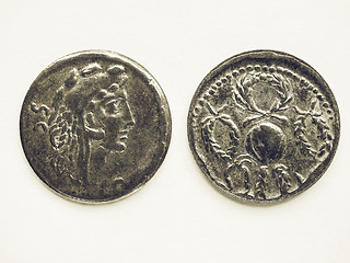 Image showing Vintage Old Roman coin