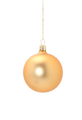 Image showing Golden christmas ball