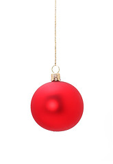 Image showing Red christmas ball