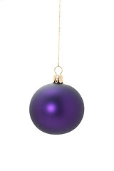 Image showing violet christmas ball