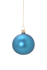 Image showing blue christmas ball