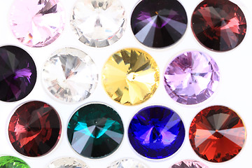 Image showing color glass diamonds