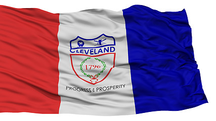 Image showing Isolated Cleveland City Flag, United States of America