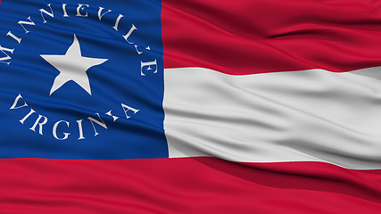 Image showing Closeup of Virginia City Flag