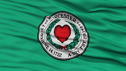 Image showing Closeup of Worcester City Flag