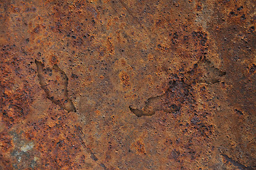 Image showing Map of Malaysia on rusty metal