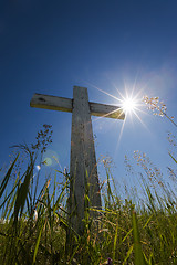 Image showing Grave in sunlight