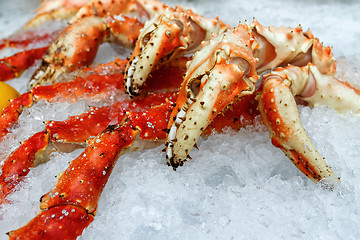 Image showing Fresh seafood in fish market