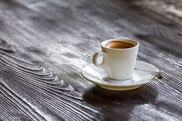 Image showing Coffee Mug on Wooden Table