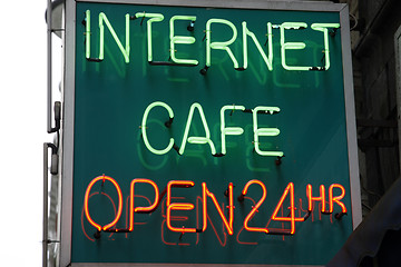 Image showing internet cafe