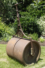 Image showing metal lawn roller