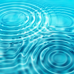 Image showing Waves on a water surface