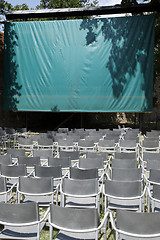 Image showing empty open air cinema