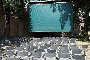 Image showing empty open air cinema