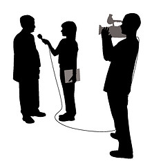 Image showing Interview with cameraman