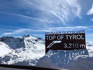 Image showing Top of the Stubai glacier ski resort