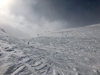 Image showing Skiing in the Stubai glacier ski resort