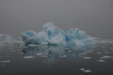 Image showing Beautiful view of icebergs in Antarctica