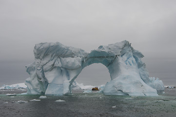 Image showing Beautiful view of icebergs in Antarctica