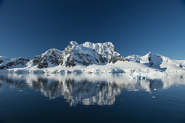 Image showing Mountain view in Antarctica