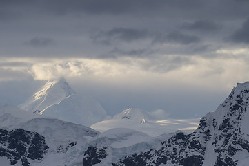 Image showing Mountain view in Antarctica