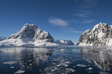 Image showing Mountain view in Antarctica