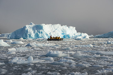 Image showing Beautiful view of icebergs in Antarctica