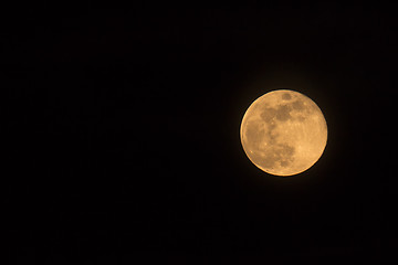 Image showing Blue Moon Rising Landscape Orientation