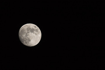 Image showing Waxing Gibbous Moon Landscape to left