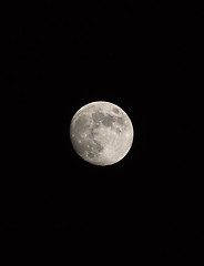 Image showing Waxing Gibbous Moon in Portrait