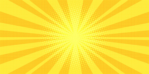 Image showing yellow rays background pop art