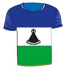 Image showing T-shirt sign Lesotho