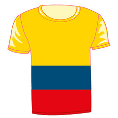 Image showing T-shirt flag Columbia